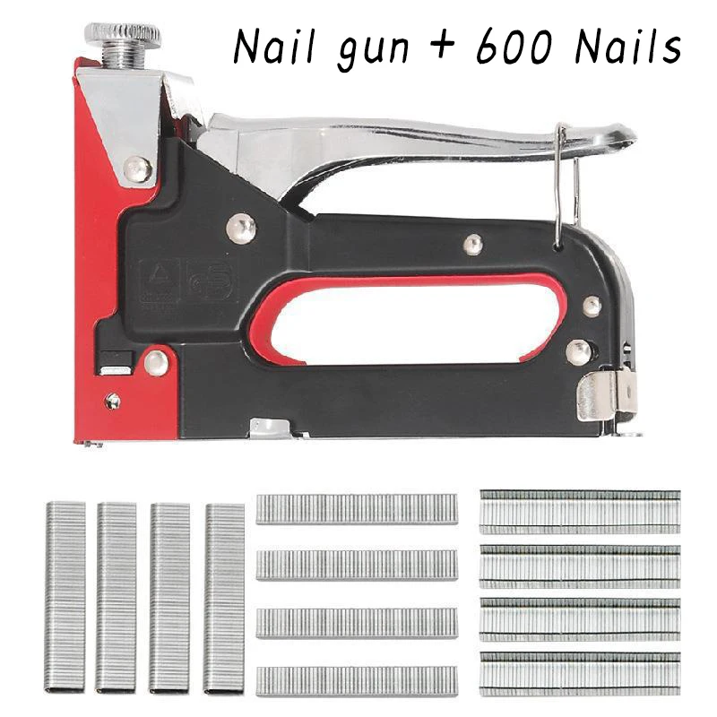 Heavy Duty Manual Nailing Gun Construction Stapler 600Pcs Staple for Wood Furniture Household Steel Metal Carpentry Hand Tool
Heavy Duty Manual Nailing Gun Construction Stapler 600Pcs Staple for Wood Furniture Household Steel Metal Carpentry Hand Tool