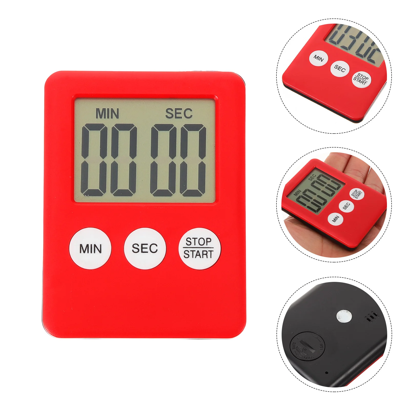 Kitchen Timer Plastic Portable Stylish For Cooking Baking Eggs Pancakes Cookies Cakes Lightweight Stopwatch Red
Kitchen Timer Plastic Portable Stylish For Cooking Baking Eggs Pancakes Cookies Cakes Lightweight Stopwatch Red
