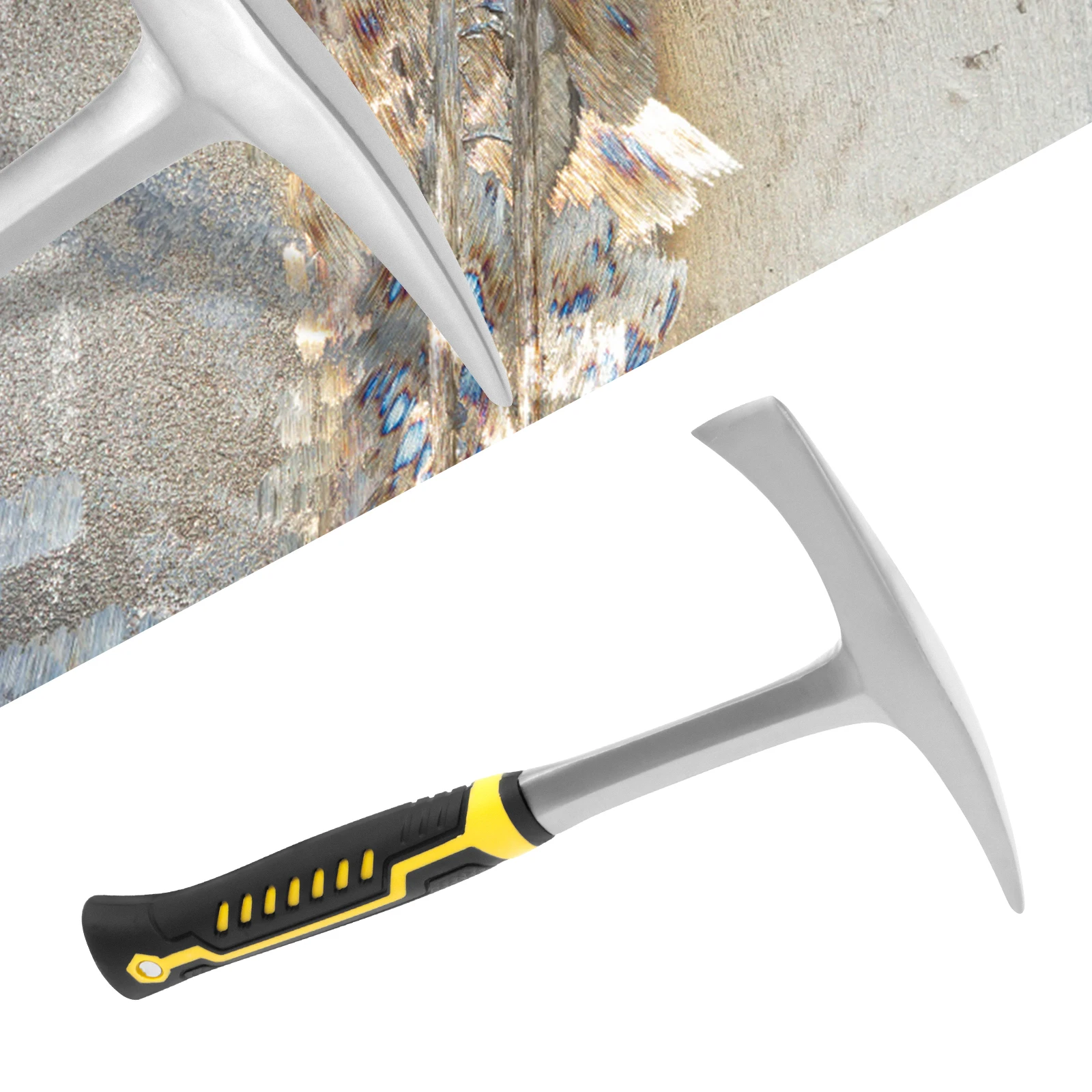 14oz multifunctional application high carbon steel welding hammer with anti slip ergonomic handle for sanding and stabbing
14oz multifunctional application high carbon steel welding hammer with anti slip ergonomic handle for sanding and stabbing