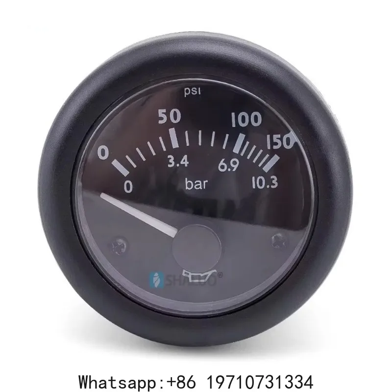 52MM 0-10 Bars Diesel Engine Oil Pressure Gauge Meter 10 BARS For Generator Parts 186±2 ohm Resistance
52MM 0-10 Bars Diesel Engine Oil Pressure Gauge Meter 10 BARS For Generator Parts 186±2 ohm Resistance