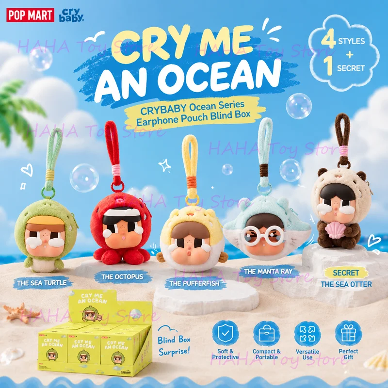 POP MART CRYBABY CRYBABY Cry Me An Ocean Series Plush Earphone Blind Box Storage Pouch Portable Hanging Pendant Collectible Gift
POP MART CRYBABY CRYBABY Cry Me An Ocean Series Plush Earphone Blind Box Storage Pouch Portable Hanging Pendant Collectible Gift