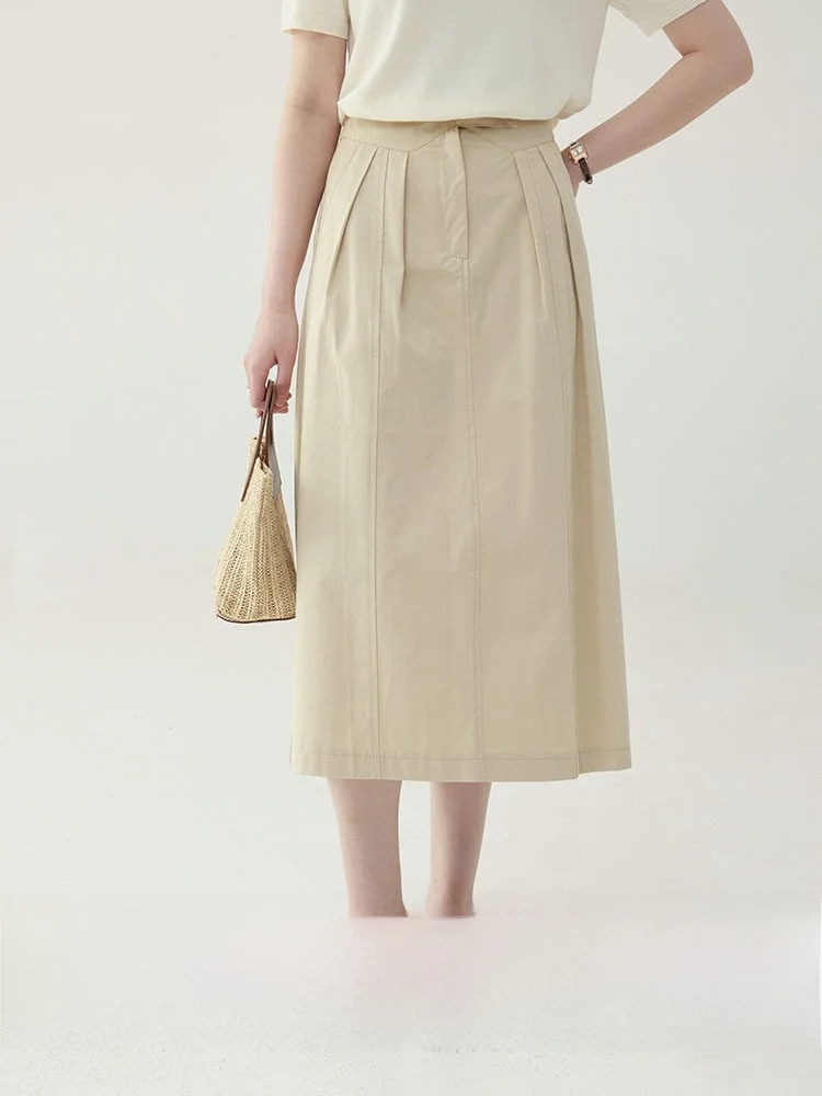 AMUU High Waist Midi A-Line Skirt Casual Style Women's Premium Fashion Spring Summer Cotton Umbrella Skirt
AMUU High Waist Midi A-Line Skirt Casual Style Women's Premium Fashion Spring Summer Cotton Umbrella Skirt