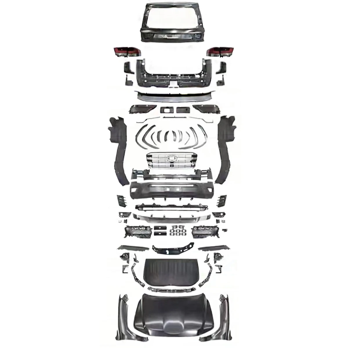 New Arrival Automotive for Toyota Land Cruiser LC200 2008-2021 Escalate to LC300 Modellista Kit.
New Arrival Automotive for Toyota Land Cruiser LC200 2008-2021 Escalate to LC300 Modellista Kit.