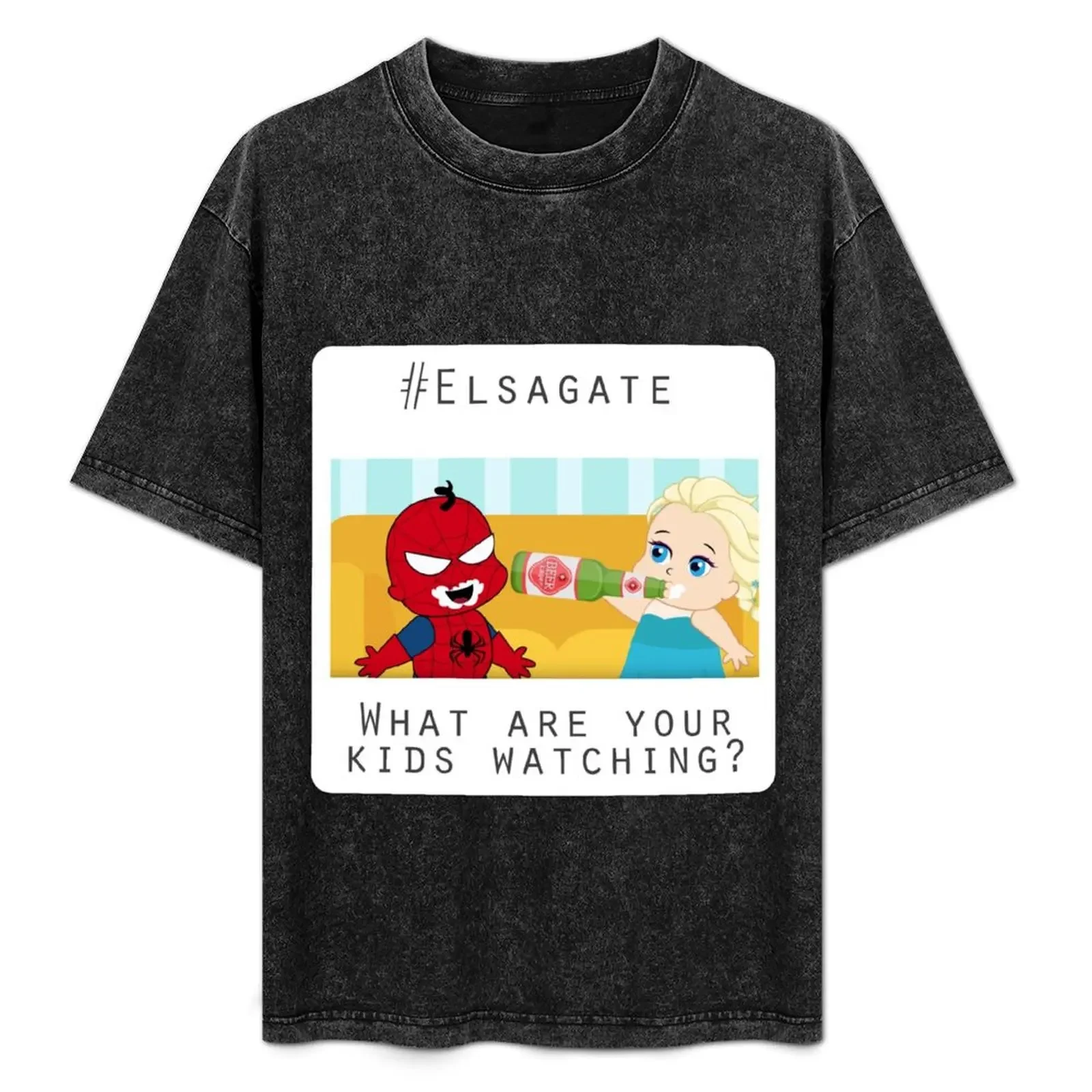 Elsagate - What are your kids watching T-Shirt Plus Size Summer Casual T-Shirt
Elsagate - What are your kids watching T-Shirt Plus Size Summer Casual T-Shirt