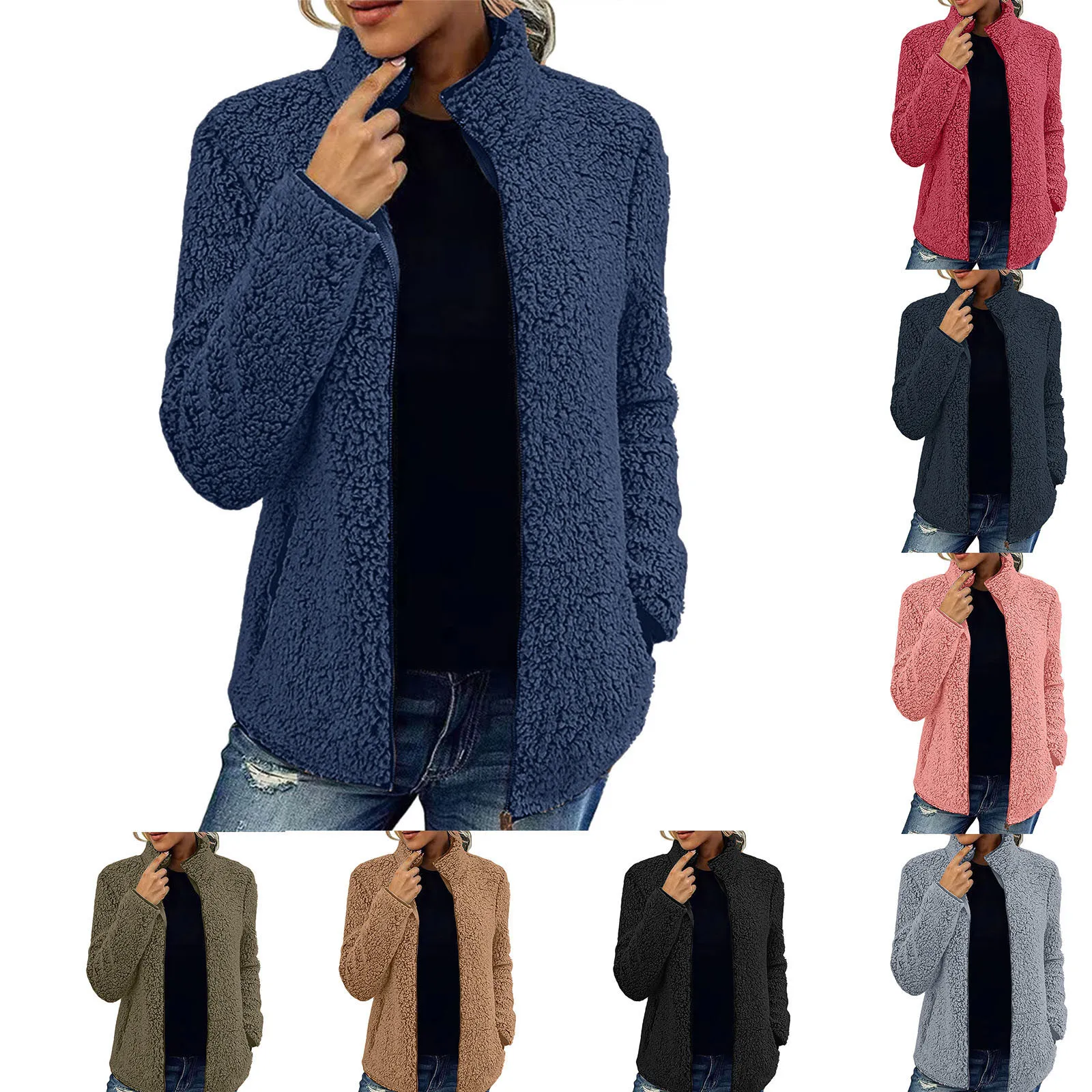 Sweaters with Zipper for Women Jacket without Hood Women's Casual Fashion Long Sleeve Zipper Bubble Womens Zip Hoodies Jackets
Sweaters with Zipper for Women Jacket without Hood Women's Casual Fashion Long Sleeve Zipper Bubble Womens Zip Hoodies Jackets