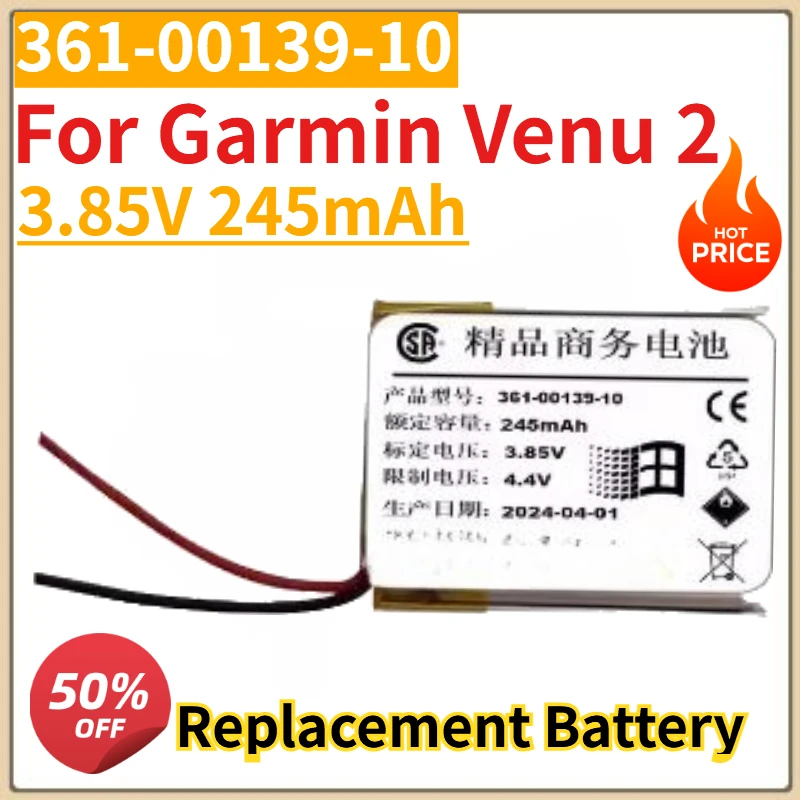 High Quality New 3.85V 190/245mAh smart watch Battery 361-00139-10 361-00137-10 for Garmin Venu 2S Venu 2
High Quality New 3.85V 190/245mAh smart watch Battery 361-00139-10 361-00137-10 for Garmin Venu 2S Venu 2
