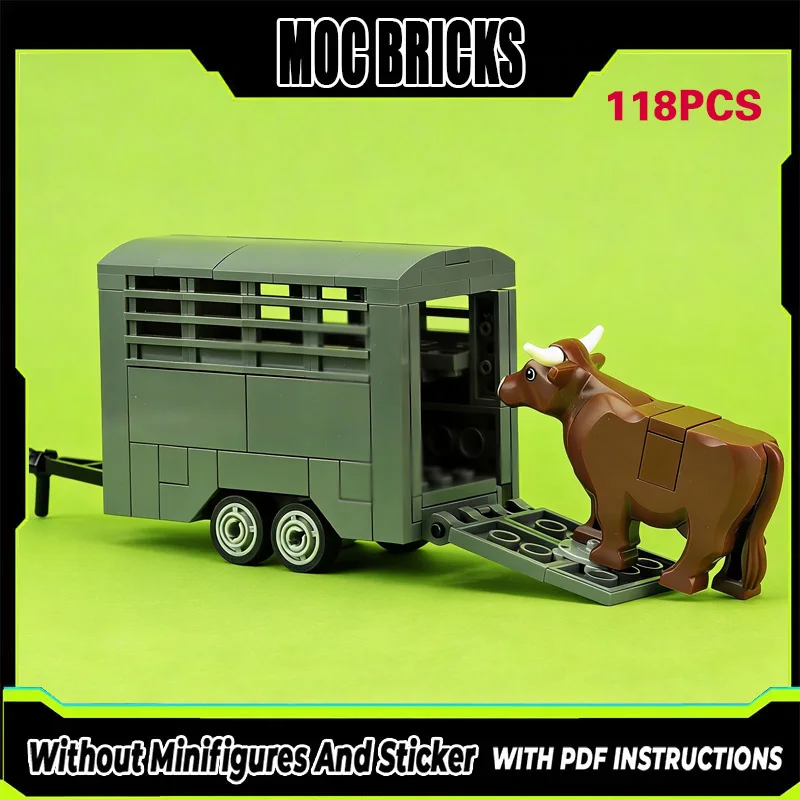 Конструктор MOC: Модель городского автомобиля, сельскохозяйственный прицеп для скота, модульная технология, подарки, праздничный набор для сборки, детские игрушки
Конструктор MOC: Модель городского автомобиля, сельскохозяйственный прицеп для скота, модульная технология, подарки, праздничный набор для сборки, детские игрушки
