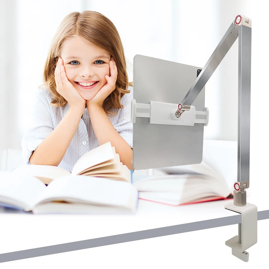 360 Rotating Tablet Stand Cell Phone Holder Arm Clamp Desk Clamp Bracket Tablet Metal Stand
360 Rotating Tablet Stand Cell Phone Holder Arm Clamp Desk Clamp Bracket Tablet Metal Stand