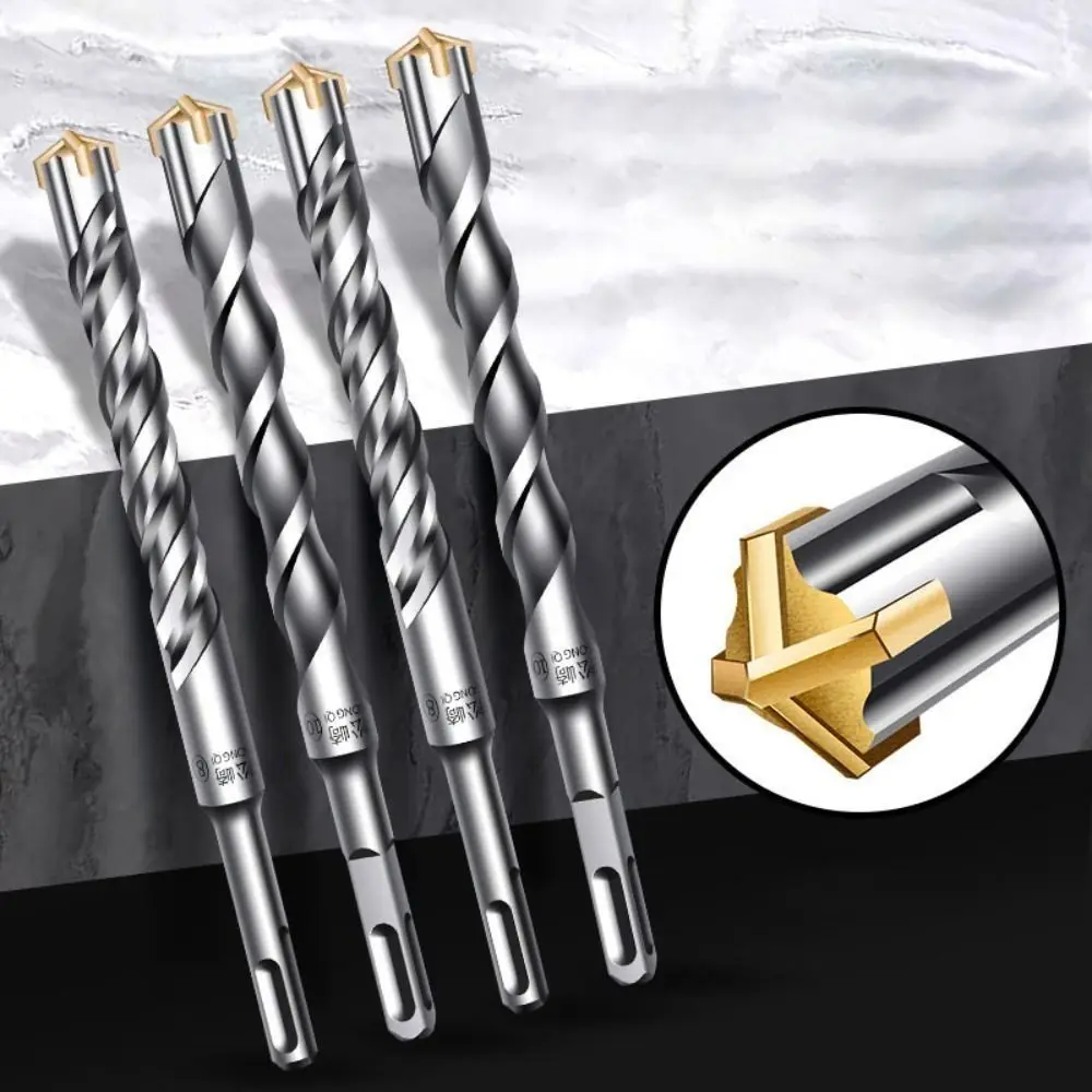 Durable Alloy Hammer Drill Bits Silver Round Shank Cross Tips Square Shank SDS Plus Hammer Accessories Granite
Durable Alloy Hammer Drill Bits Silver Round Shank Cross Tips Square Shank SDS Plus Hammer Accessories Granite