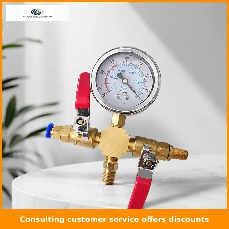 Vacuum Defoaming Tank Pressure Gauge Silicone Oil Gauge Set with Valve -0.1Mpa Negative Pressure Gauge 8MM/10MM/7/16-20
Vacuum Defoaming Tank Pressure Gauge Silicone Oil Gauge Set with Valve -0.1Mpa Negative Pressure Gauge 8MM/10MM/7/16-20