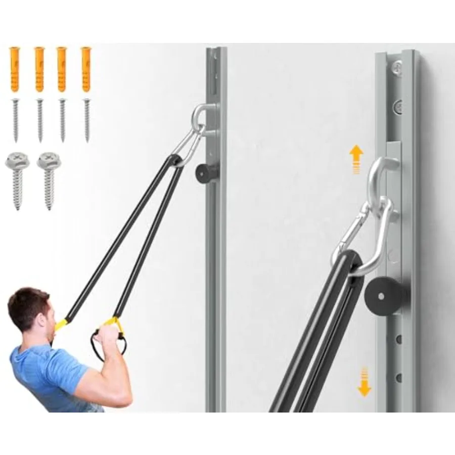 Galvanized Wall-Mounted Anchor Fitness System - Adjustable, Multi-Functional, Space Saving Home Gym Solution for Strength Train
Galvanized Wall-Mounted Anchor Fitness System - Adjustable, Multi-Functional, Space Saving Home Gym Solution for Strength Train
