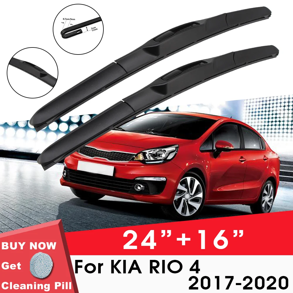 Car Wiper BladeFront Window Windshield Rubber Refill Wiper For KIA RIO 4 2017-2020 24"+16" Car Accessories
Car Wiper BladeFront Window Windshield Rubber Refill Wiper For KIA RIO 4 2017-2020 24"+16" Car Accessories