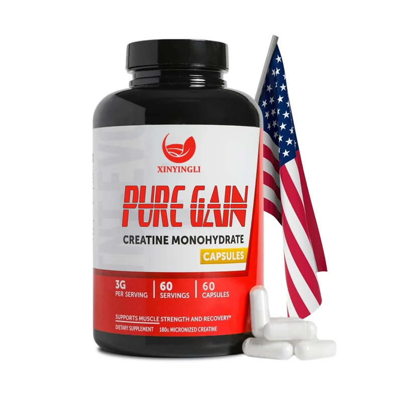 Creatine monohydrate capsules, pure micronized creatine for strength, fitness, and exercise, 60 capsules, gluten free
Creatine monohydrate capsules, pure micronized creatine for strength, fitness, and exercise, 60 capsules, gluten free