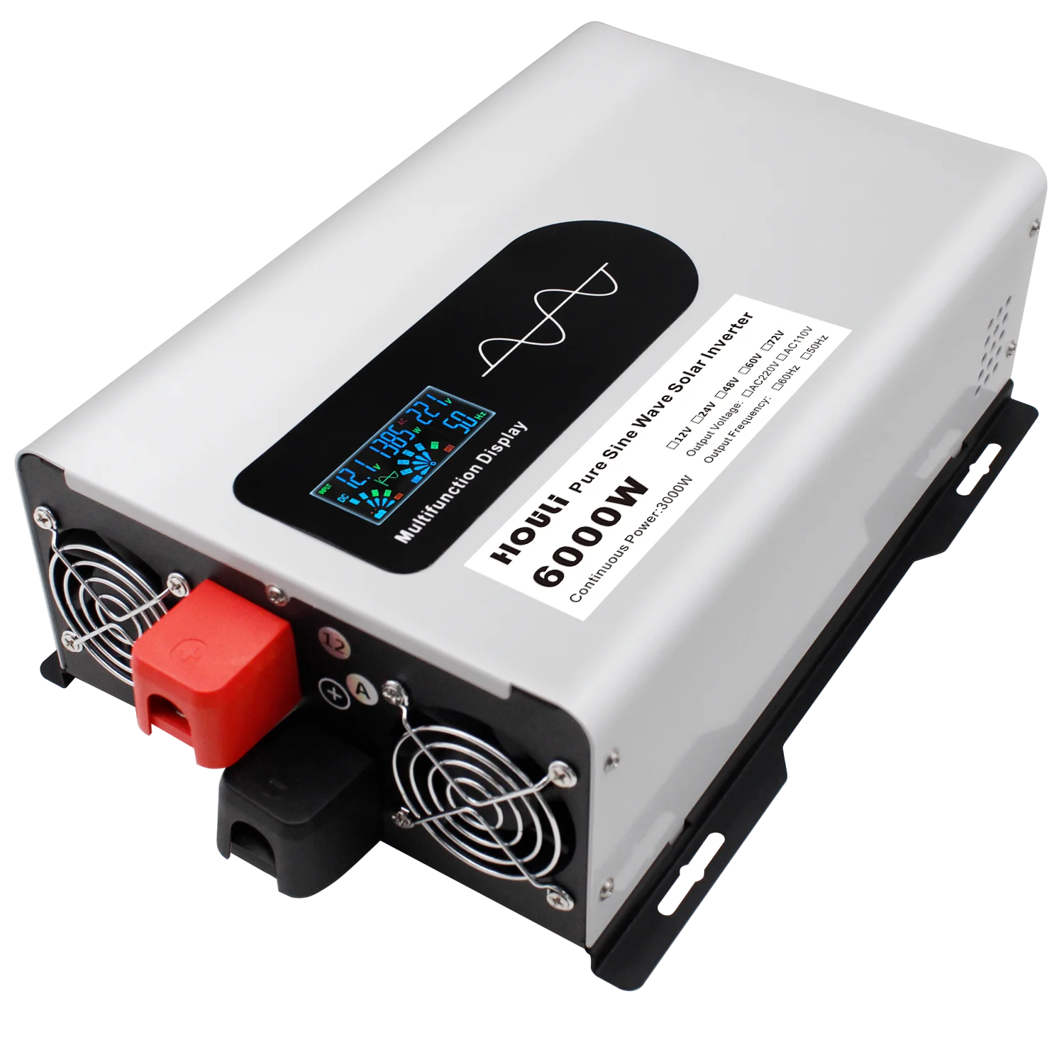 HOULI 48v Solar Car Power Inverter 12v 110v 6000w Power Inverter 12v to 220v Pure Sine Wave Inverter
HOULI 48v Solar Car Power Inverter 12v 110v 6000w Power Inverter 12v to 220v Pure Sine Wave Inverter