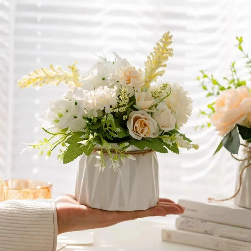 Realistic Artificial Flower Bonsai Elegant Eternal Life Simulation Plant Bonsai with Ceramic Flowerpot Rope
Realistic Artificial Flower Bonsai Elegant Eternal Life Simulation Plant Bonsai with Ceramic Flowerpot Rope