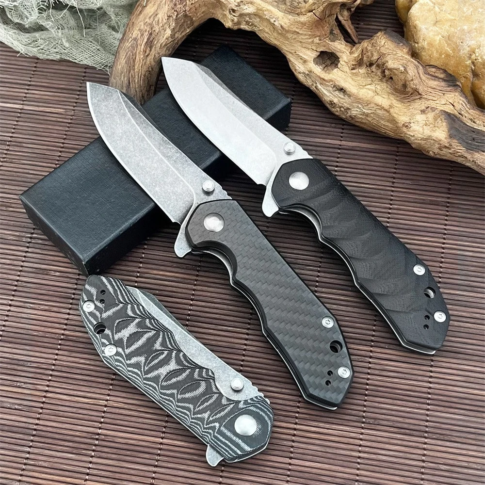 G10/Carbon Fiber/Micarta Handle Outdoor Folding Knife 8Cr13Nov Stonewashed Blade Hunting Camping Fishing Self Defense Knives
G10/Carbon Fiber/Micarta Handle Outdoor Folding Knife 8Cr13Nov Stonewashed Blade Hunting Camping Fishing Self Defense Knives