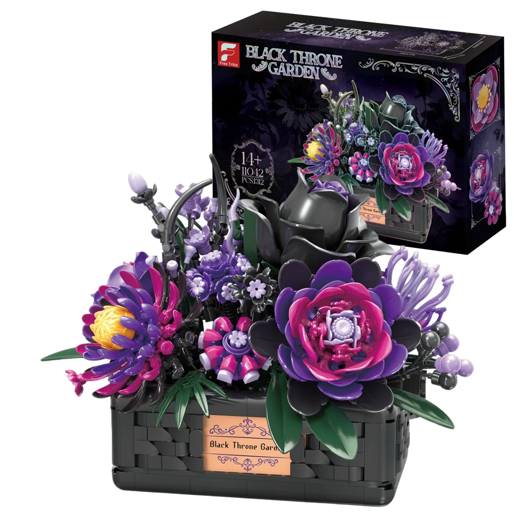 1312PCS Flower Basket Building Blocks Rose Peony Chrysanthemum Flower Model Bricks Gothic Decoration Desktop Ornament Puzzle Toy
1312PCS Flower Basket Building Blocks Rose Peony Chrysanthemum Flower Model Bricks Gothic Decoration Desktop Ornament Puzzle Toy