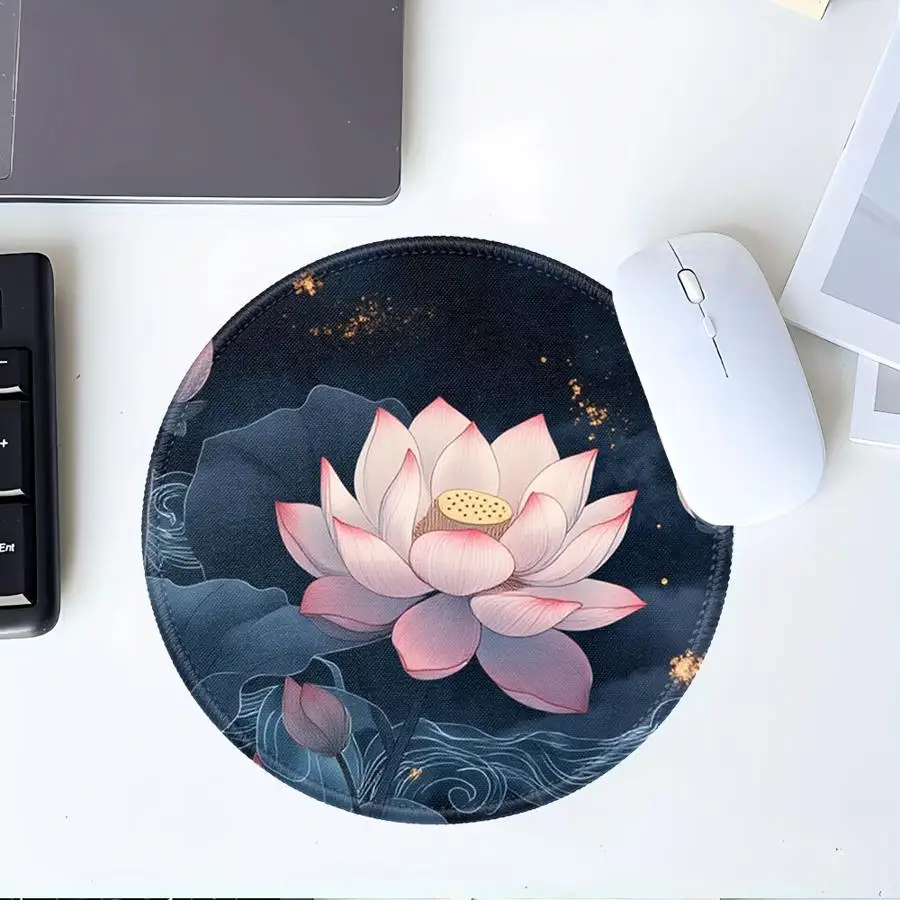 1pc Mouse Pad Computer Laptop Pad Keyboard Mouse Pad Game Console Pad office Pad Desk accessories overlock Lotus Clouds