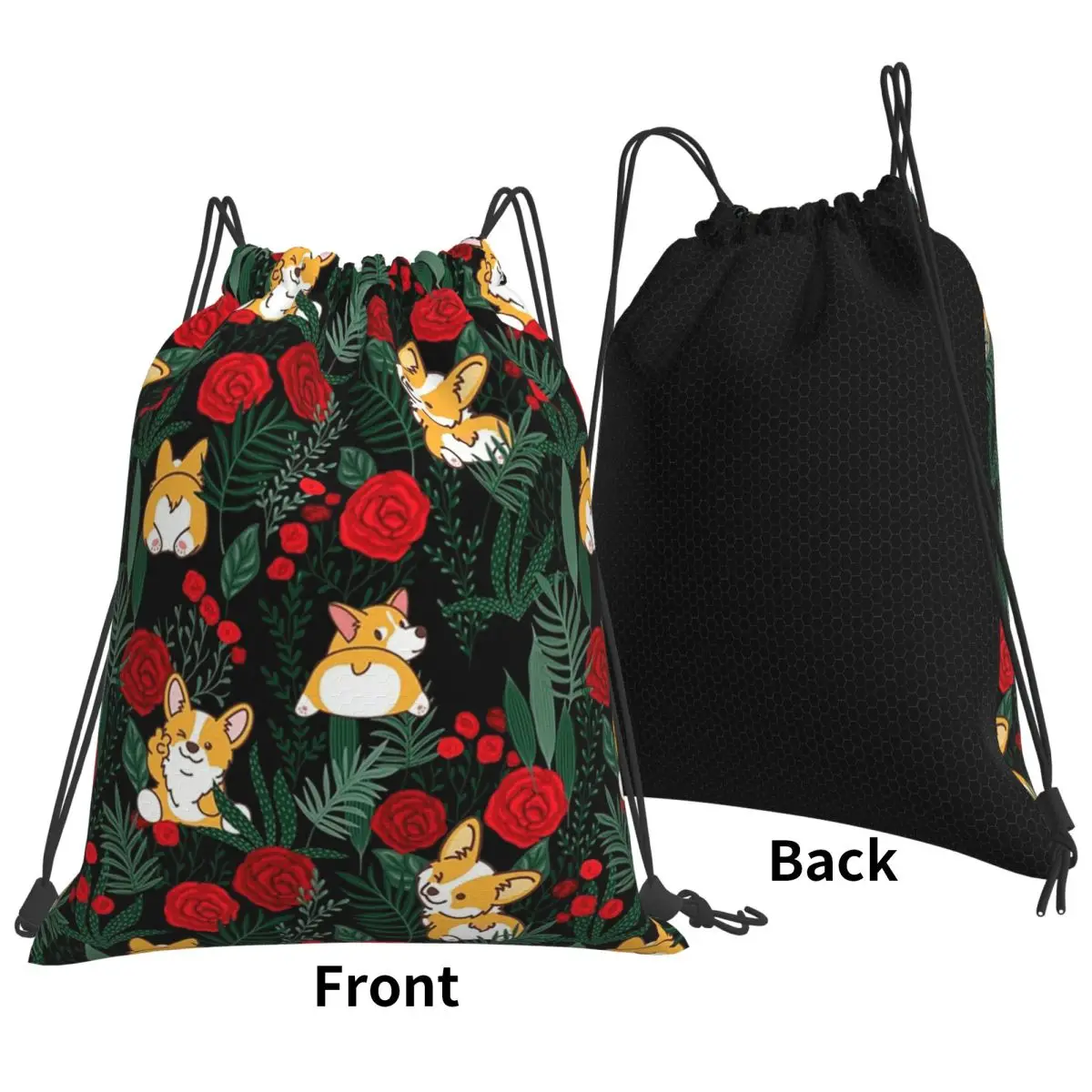 Corgi Dog In Garden Backpacks Portable Drawstring Bags Storage Bag Book Bags for Man Woman Students
Corgi Dog In Garden Backpacks Portable Drawstring Bags Storage Bag Book Bags for Man Woman Students