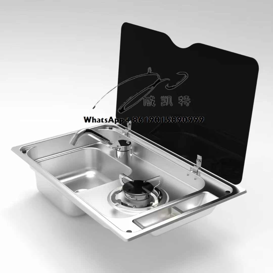 Rv Uses Burners with Integrated Gas Stoves 304 Stainless Steel Black Hard Glass Cover for Camping Kitchen Sink
Rv Uses Burners with Integrated Gas Stoves 304 Stainless Steel Black Hard Glass Cover for Camping Kitchen Sink
