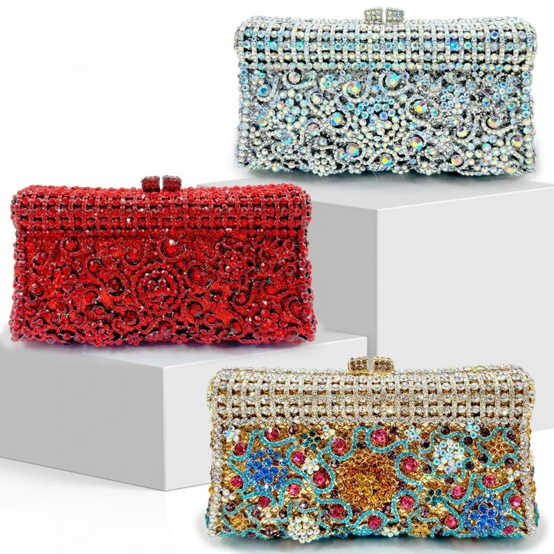 Dinner bag Crystal hot diamond women's shoulder evening bag
Dinner bag Crystal hot diamond women's shoulder evening bag