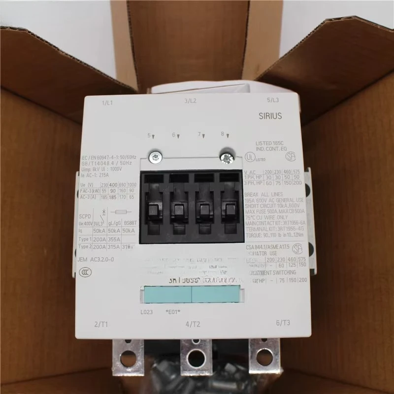 Gold seller New Contactor AC DC 220-240V AC 3 185A 400V 90KW 3RT5056-6AP36
Gold seller New Contactor AC DC 220-240V AC 3 185A 400V 90KW 3RT5056-6AP36