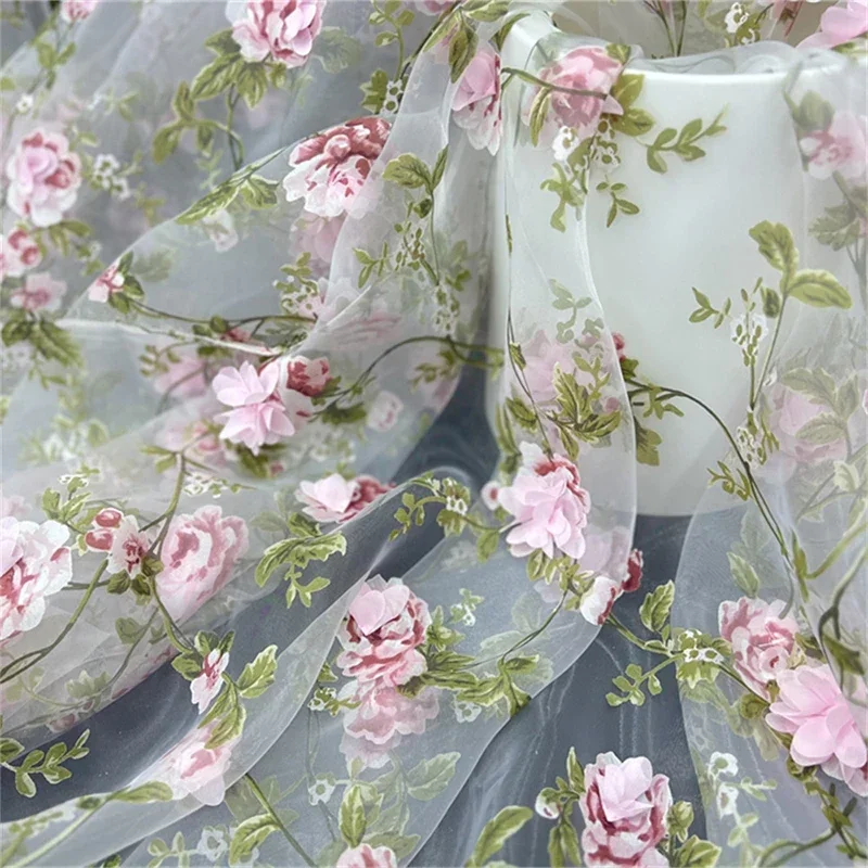 1yard 3D Handmade Flower Chiffon Embroidery Fabric Organza Printed Branch Floral Fabric for DIY Wedding Dress Sewing Gauze Cloth
1yard 3D Handmade Flower Chiffon Embroidery Fabric Organza Printed Branch Floral Fabric for DIY Wedding Dress Sewing Gauze Cloth