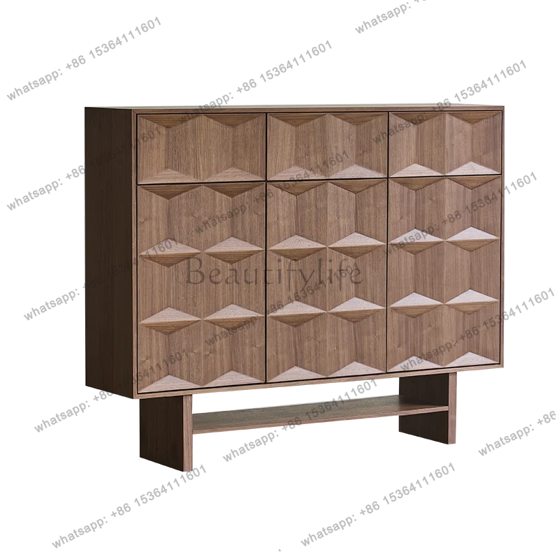 Medieval style shoe cabinet, black walnut solid wood, the entrance of the porch cabinet is integrated against the wall
Medieval style shoe cabinet, black walnut solid wood, the entrance of the porch cabinet is integrated against the wall