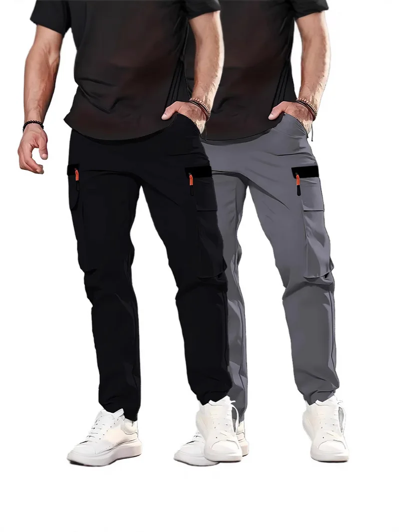 Men's casual work pants are fashionable and versatile, with drawstring waist and jogging tactics. Loose pants multiple pockets
Men's casual work pants are fashionable and versatile, with drawstring waist and jogging tactics. Loose pants multiple pockets