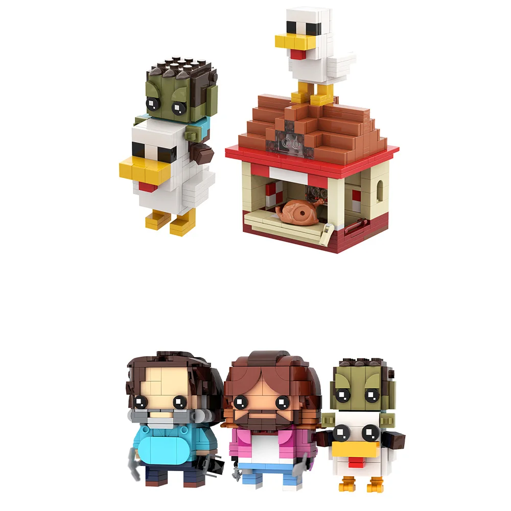 Moc Steve Garrett&Chicken Jockey Lava Chicken Brickheadz Building Blocks-Pixel Style Model Kit Bricks Set Kids Adult Toys Gifts
Moc Steve Garrett&Chicken Jockey Lava Chicken Brickheadz Building Blocks-Pixel Style Model Kit Bricks Set Kids Adult Toys Gifts