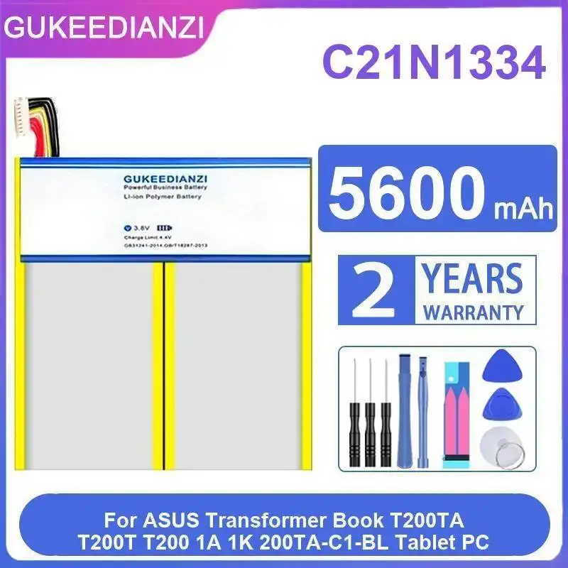 Tablet Battery C21N1334 5600mAh For Asus Transformer Book T200TA T200T T200 1A 1K 200TA-C1-BL Tablet PC
Tablet Battery C21N1334 5600mAh For Asus Transformer Book T200TA T200T T200 1A 1K 200TA-C1-BL Tablet PC