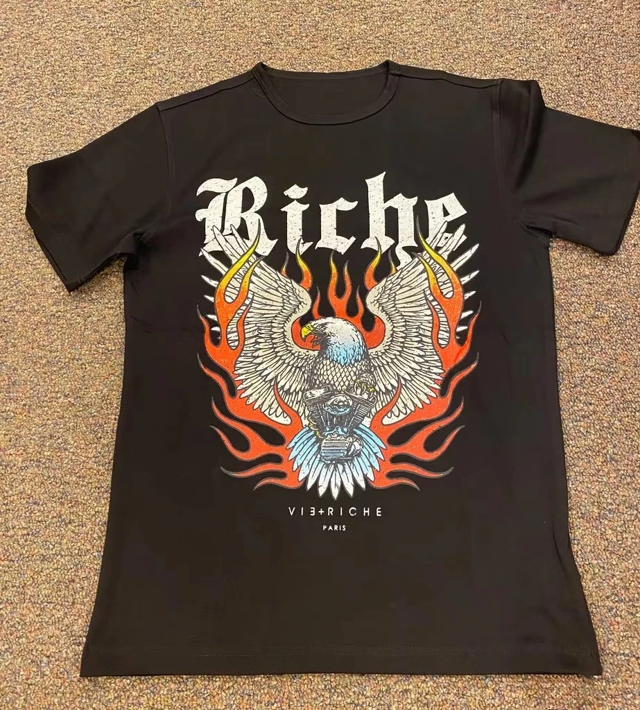 Vie Riche Tee Peripheral Pattern Printing Summer Luxury Brand Pure Cotton Men's and Women's T-shirt Short-sleeved Eagle
Vie Riche Tee Peripheral Pattern Printing Summer Luxury Brand Pure Cotton Men's and Women's T-shirt Short-sleeved Eagle