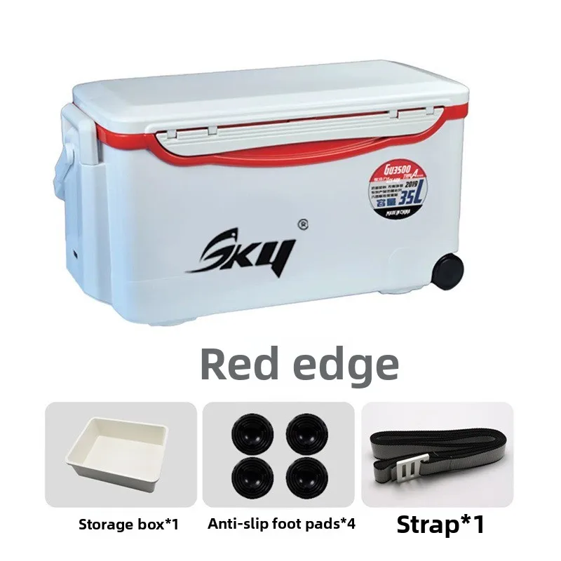 35L Fishing Box with Wheels, Multifunctional Pull Rod, Seatable Insulated Box, Outdoor Fishing Tool Box, Sea Fishing Gear
35L Fishing Box with Wheels, Multifunctional Pull Rod, Seatable Insulated Box, Outdoor Fishing Tool Box, Sea Fishing Gear