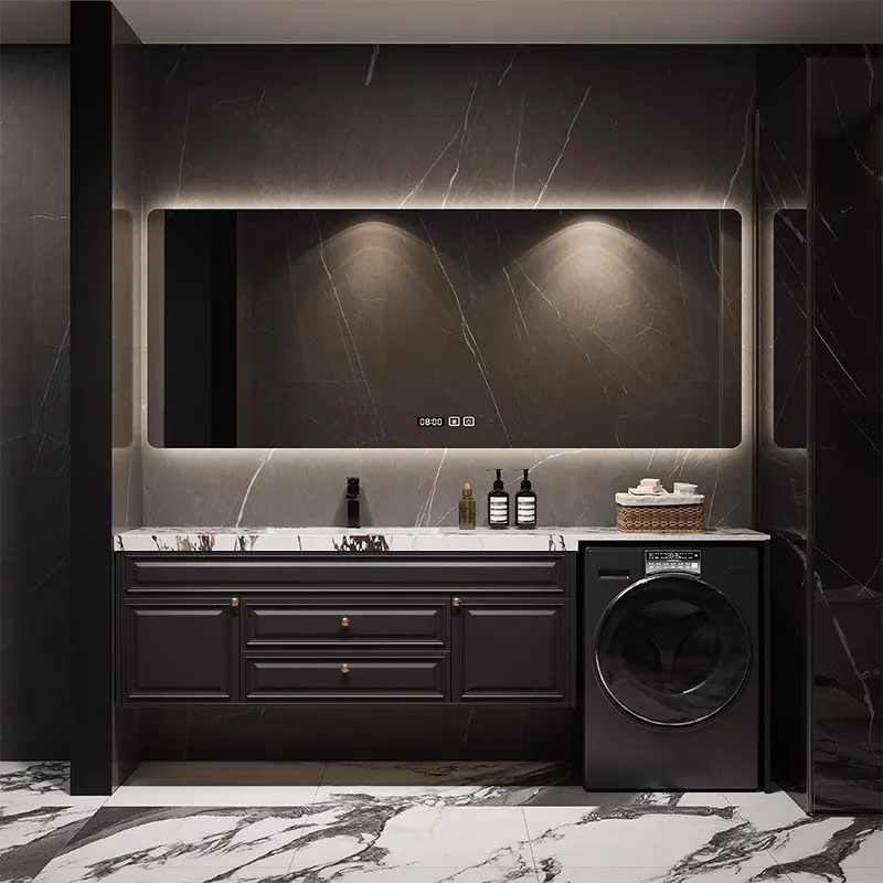 Balcony washing machine cabinet Slate integrated basin bathroom cabinet Bathroom seamless basin washbasin
Balcony washing machine cabinet Slate integrated basin bathroom cabinet Bathroom seamless basin washbasin