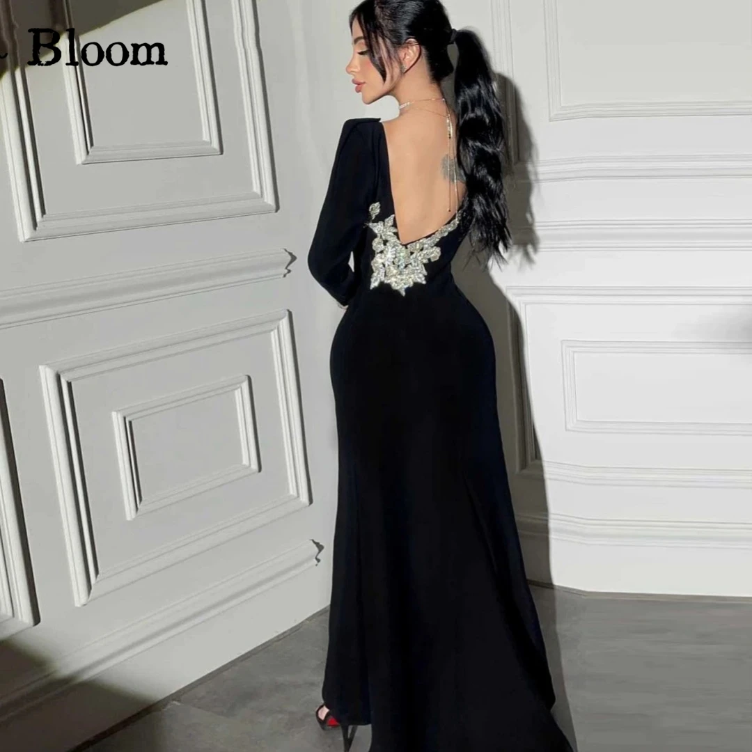Bloom Backless Shiny Appliques Prom Dresses O-neck Long Sleeves Customizable Elegant Evening Dresses Formal Wedding Party Dress
Bloom Backless Shiny Appliques Prom Dresses O-neck Long Sleeves Customizable Elegant Evening Dresses Formal Wedding Party Dress