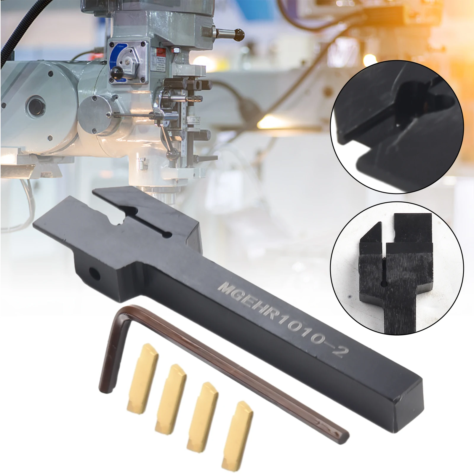 Holder Lathe Grooving Turning Cut off Insert Wrench MGMN200 MGEHR1010-2 Parts High Quality Accessory Practical
Holder Lathe Grooving Turning Cut off Insert Wrench MGMN200 MGEHR1010-2 Parts High Quality Accessory Practical