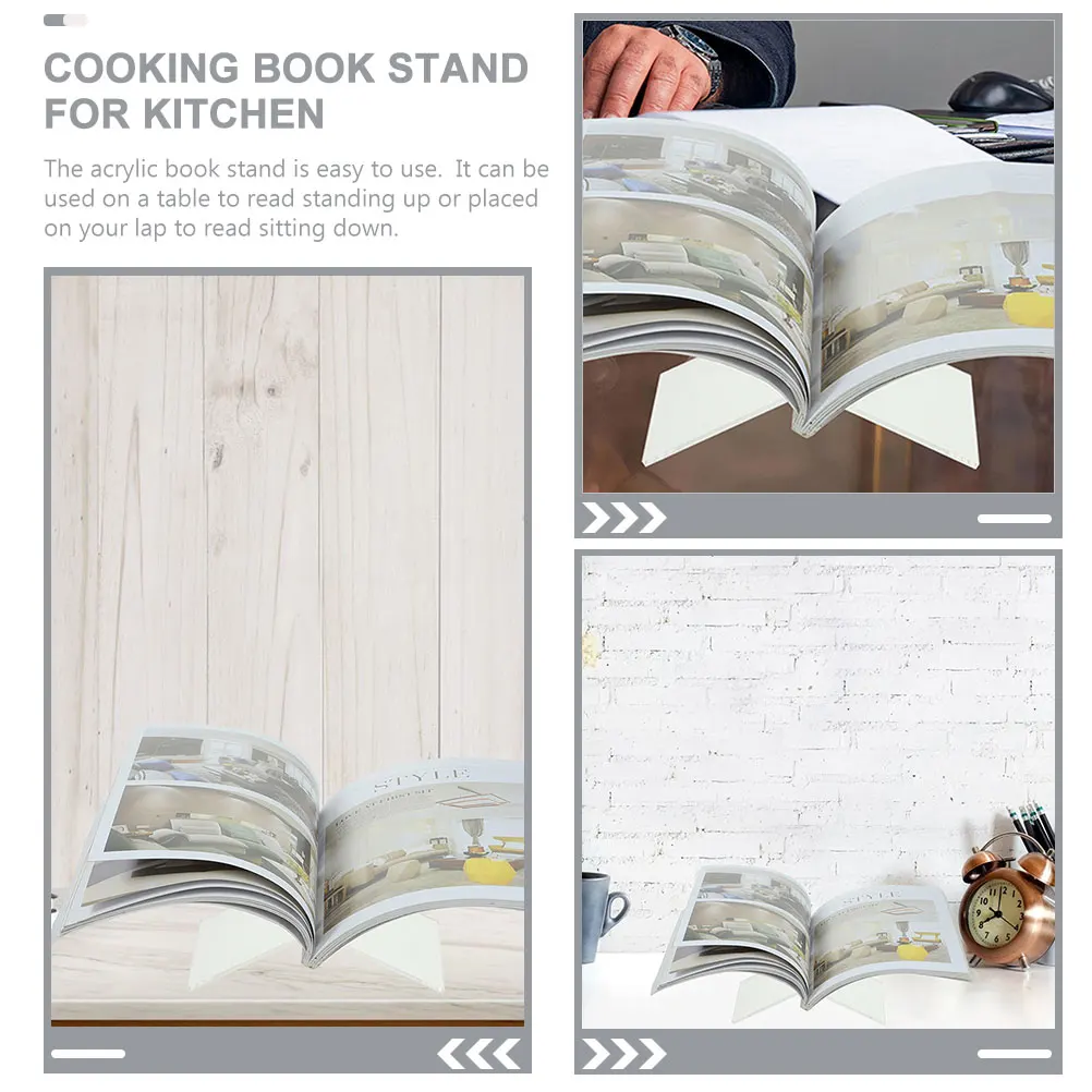 1 Set Acrylic Holder For Desk Cooking Recipes Magazines Newspapers Kitchen Display Rack Recipe Book For Reading Practical Book
1 Set Acrylic Holder For Desk Cooking Recipes Magazines Newspapers Kitchen Display Rack Recipe Book For Reading Practical Book