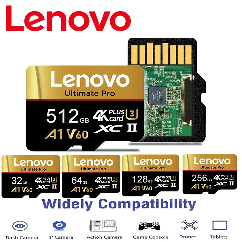 Lenovo Premium 512GB SD Cards Micro TF SD Memory Card TF Cards 256GB 128GB 64GB Shockproof 8K for Surveillance / Mac / Laptop
Lenovo Premium 512GB SD Cards Micro TF SD Memory Card TF Cards 256GB 128GB 64GB Shockproof 8K for Surveillance / Mac / Laptop
