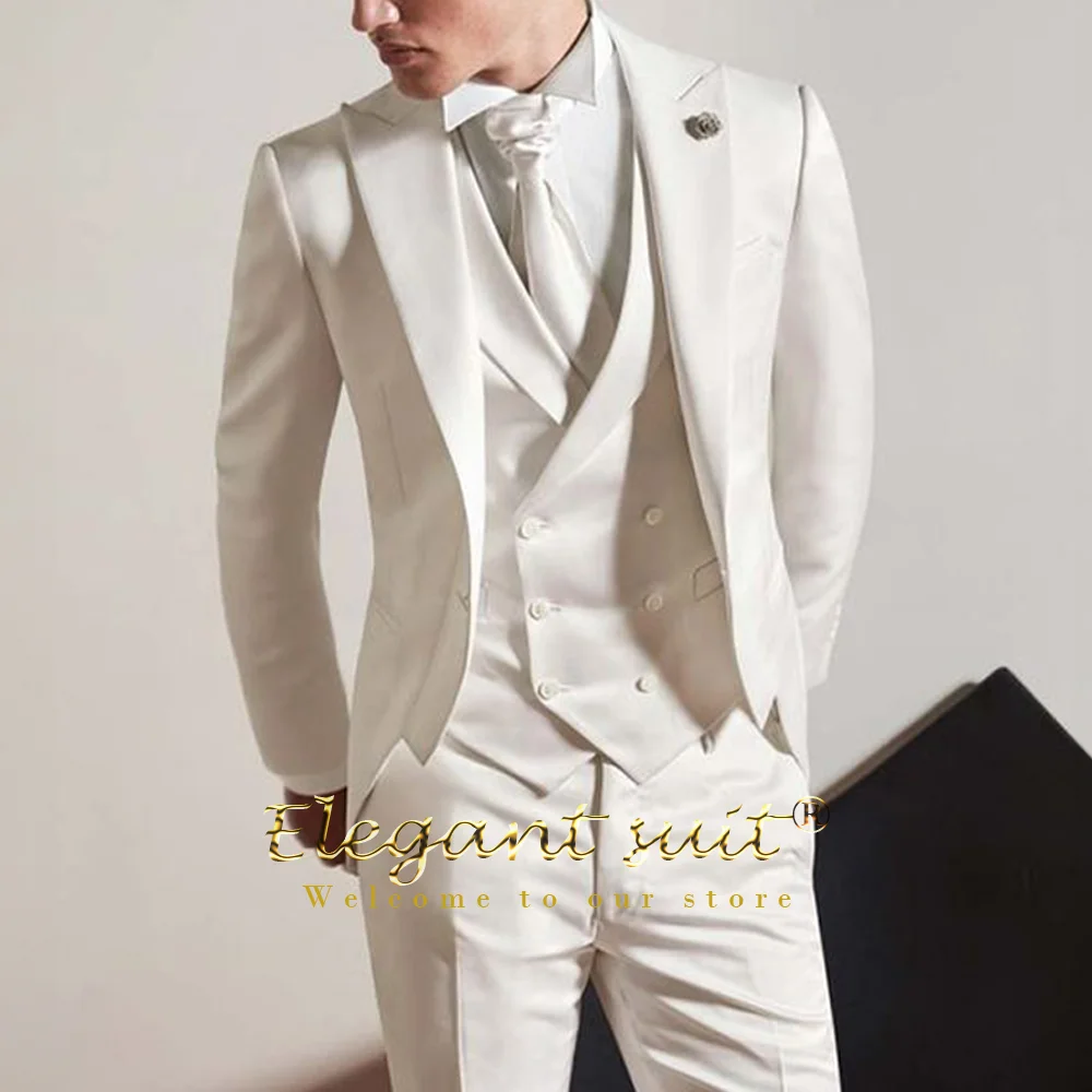Men's 3-piece suit (jacket + vest + pants) men's wedding reception banquet custom classic long slim and comfortable jacket suit
Men's 3-piece suit (jacket + vest + pants) men's wedding reception banquet custom classic long slim and comfortable jacket suit