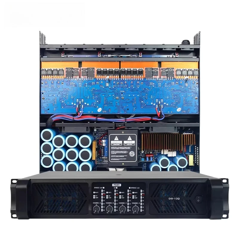 DS-10Q 2u professional great sound 4 channel 1350w power amplifier outdoor
DS-10Q 2u professional great sound 4 channel 1350w power amplifier outdoor