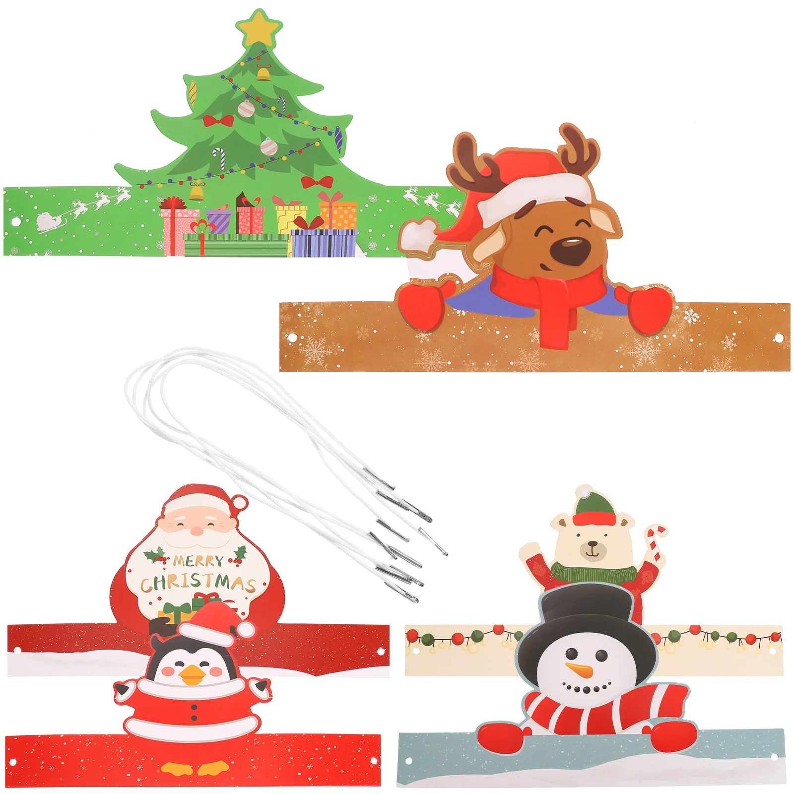 6 Pcs Christmas Paper Hats Xmas Headdresses Party Cosplay Props Lightweight Photo Accessories Themed Stage Performance Festive
6 Pcs Christmas Paper Hats Xmas Headdresses Party Cosplay Props Lightweight Photo Accessories Themed Stage Performance Festive
