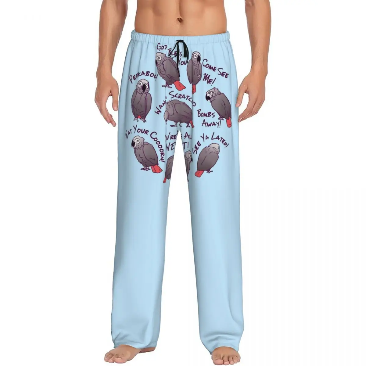 Custom Men's Parrot Bird Pajama Pants Print Cute Parrot Sleep Sleepwear Bottoms with Pockets
Custom Men's Parrot Bird Pajama Pants Print Cute Parrot Sleep Sleepwear Bottoms with Pockets