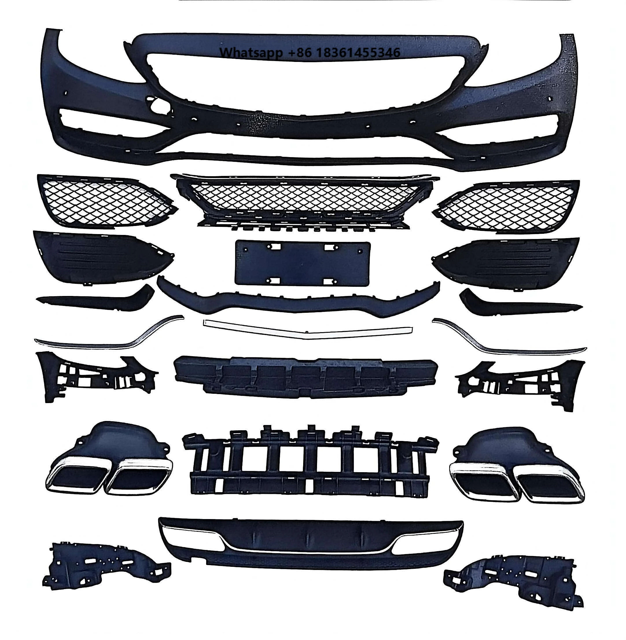 For C Class W205 2015-2019 Upgrade C63 Plastic Bumpers Assembly Grille Rear Lip Good New Performance BodyKit
For C Class W205 2015-2019 Upgrade C63 Plastic Bumpers Assembly Grille Rear Lip Good New Performance BodyKit