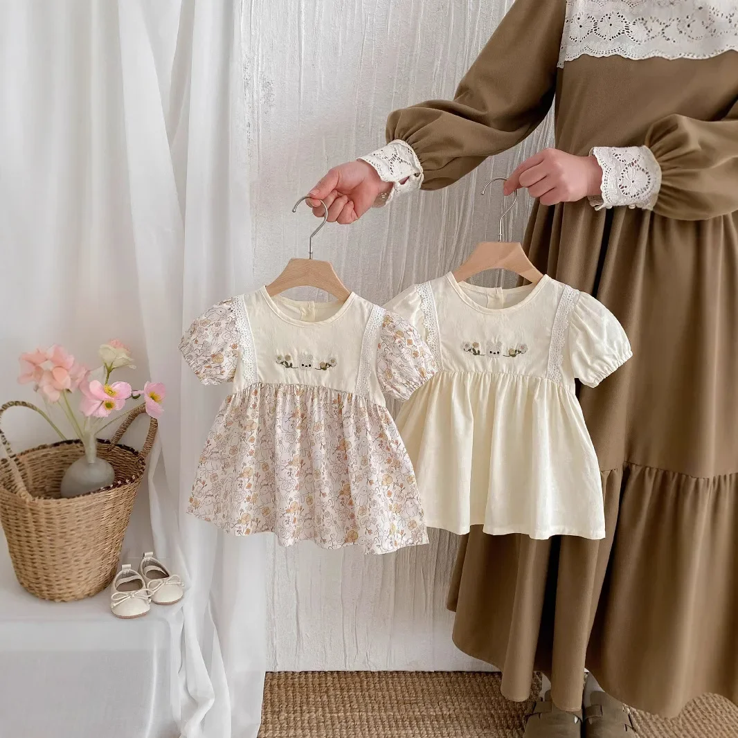 2025 New Girls' Summer Dress Made of Pure Cotton Lace Baby Dress, Doll Style Floral Princess Dress
2025 New Girls' Summer Dress Made of Pure Cotton Lace Baby Dress, Doll Style Floral Princess Dress