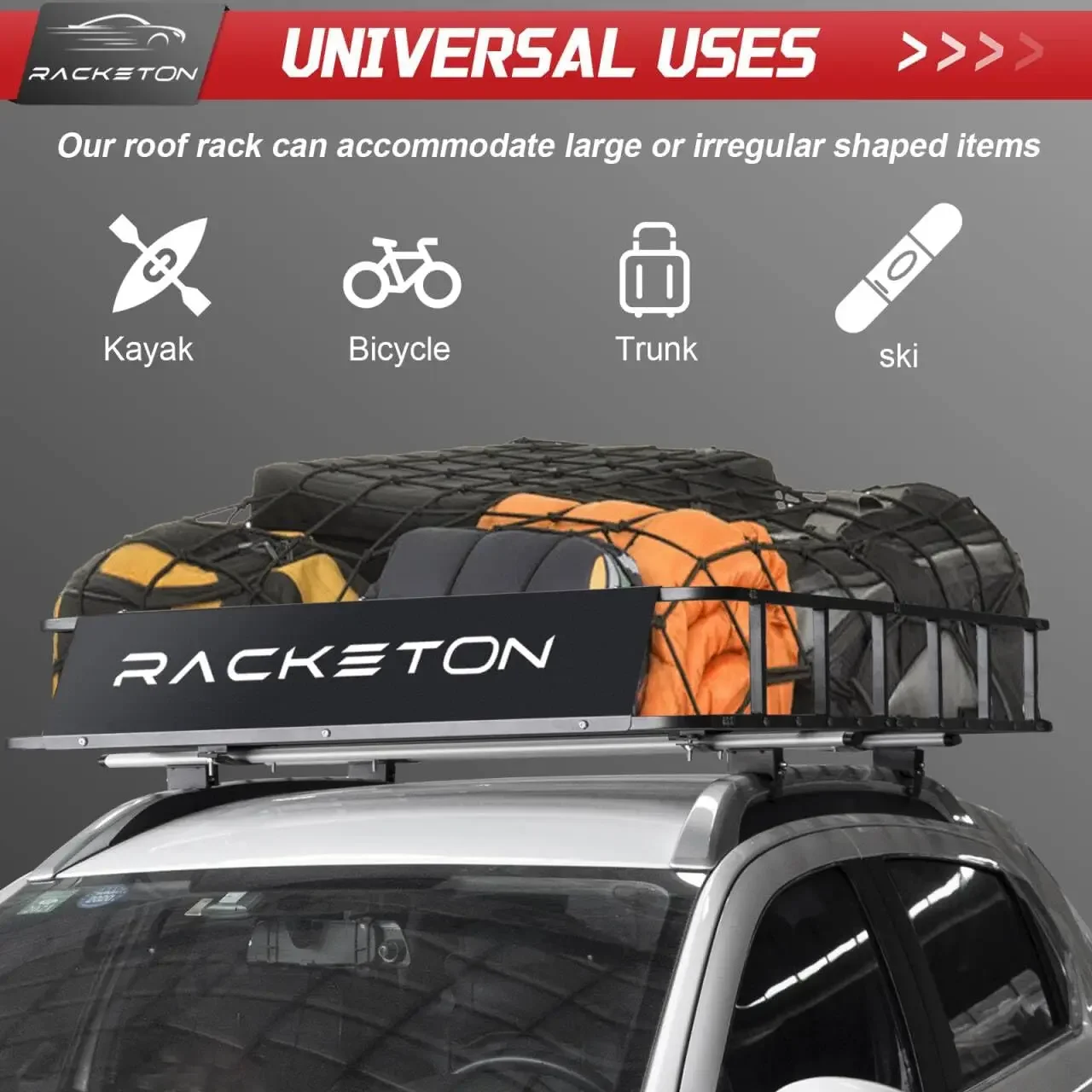 64”x45”x8” Roof Cargo Rack for SUV Car Trucks,Heavy Duty Cargo Basket Anti-Rust Top Luggage Rack
64”x45”x8” Roof Cargo Rack for SUV Car Trucks,Heavy Duty Cargo Basket Anti-Rust Top Luggage Rack