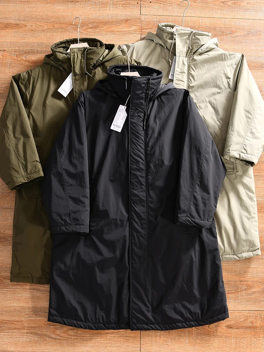 Loose Fit Cotton Blend Men's Jacket Winter Long Coat Casual Style Hooded Zipper Closure Color Youth Fashion Outerwear
Loose Fit Cotton Blend Men's Jacket Winter Long Coat Casual Style Hooded Zipper Closure Color Youth Fashion Outerwear