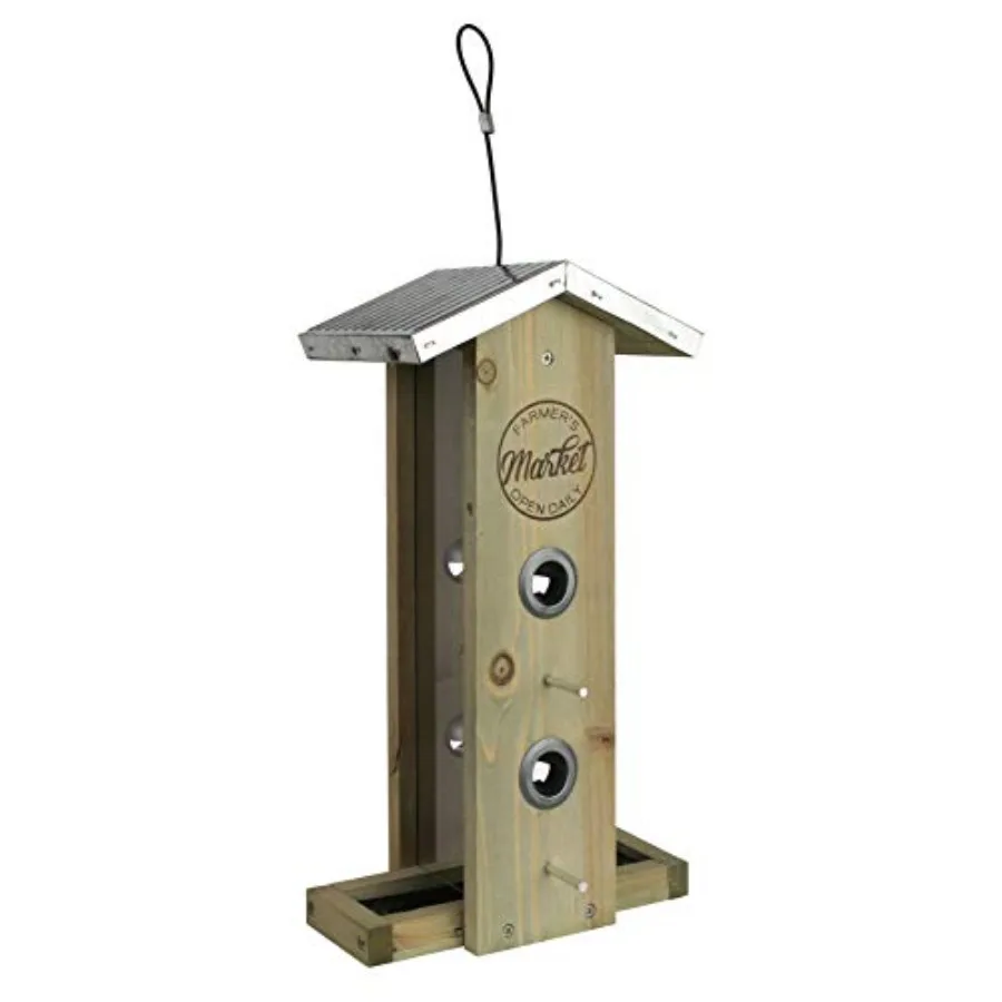 Wild Wings WWGF1-DECO Galvanized Weathered Vertical Cedar Bird Hopper Feeder
Wild Wings WWGF1-DECO Galvanized Weathered Vertical Cedar Bird Hopper Feeder