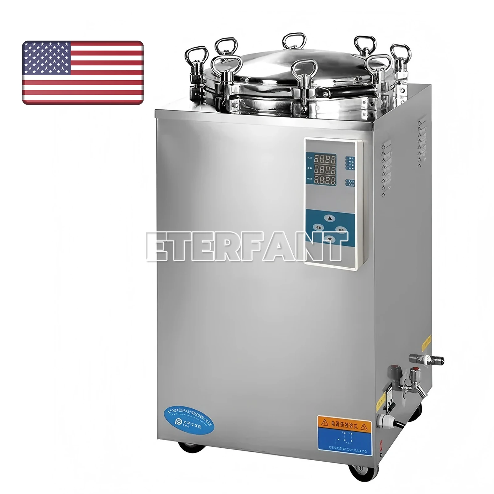 ETERFANT Dental 35 Liter High Pressure Sterilizer Vertical Autoclave LED Display 105-134°C Stainless Steel
ETERFANT Dental 35 Liter High Pressure Sterilizer Vertical Autoclave LED Display 105-134°C Stainless Steel