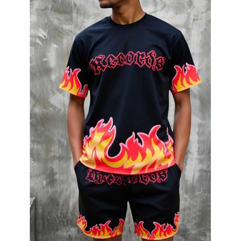 T-shirt Men Summer Clothing Men's Sportswear Set Tracksuits Man 2 Piece Outfit Set Y2k Clothes Man Short Sets Sports Suits Gym
T-shirt Men Summer Clothing Men's Sportswear Set Tracksuits Man 2 Piece Outfit Set Y2k Clothes Man Short Sets Sports Suits Gym