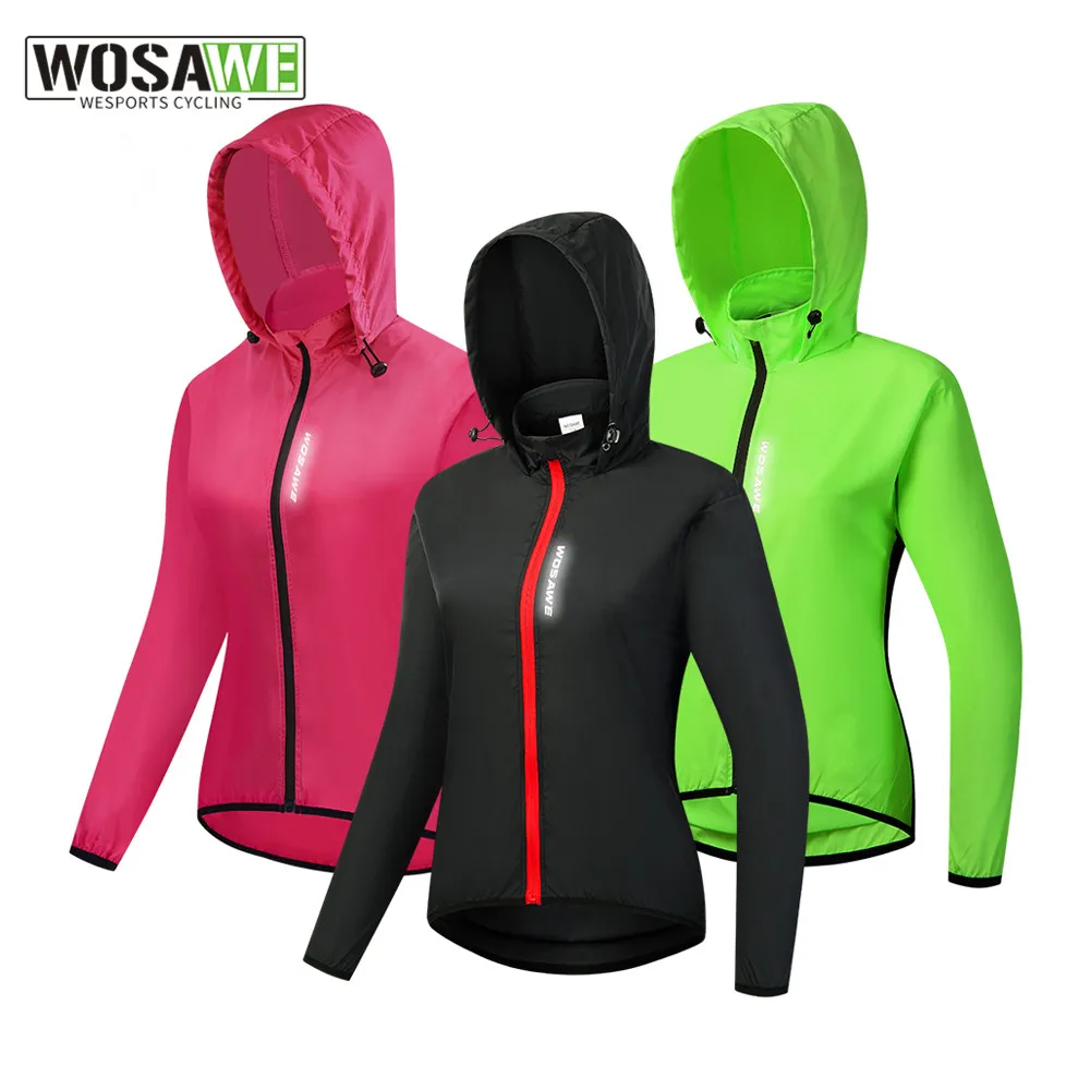 WOSAWE Reflective Windproof Women's Cycling Jacket MTB Bike Windbreaker Running Sports Skin Wind Coat Bicycle Long Jersey
WOSAWE Reflective Windproof Women's Cycling Jacket MTB Bike Windbreaker Running Sports Skin Wind Coat Bicycle Long Jersey